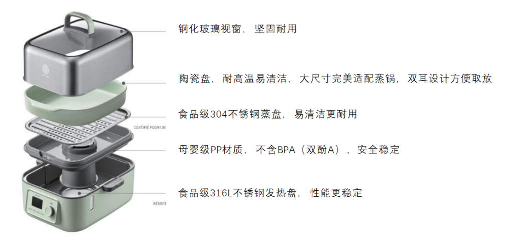 北鼎大号电蒸锅G67US